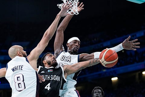 Men's basketball game South Sudan vs United States